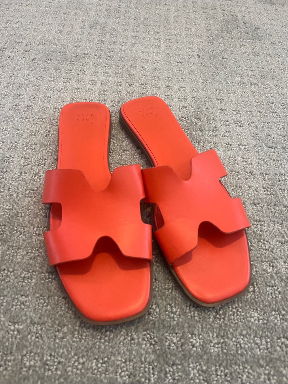 Bright coral Women's Slide Sandals